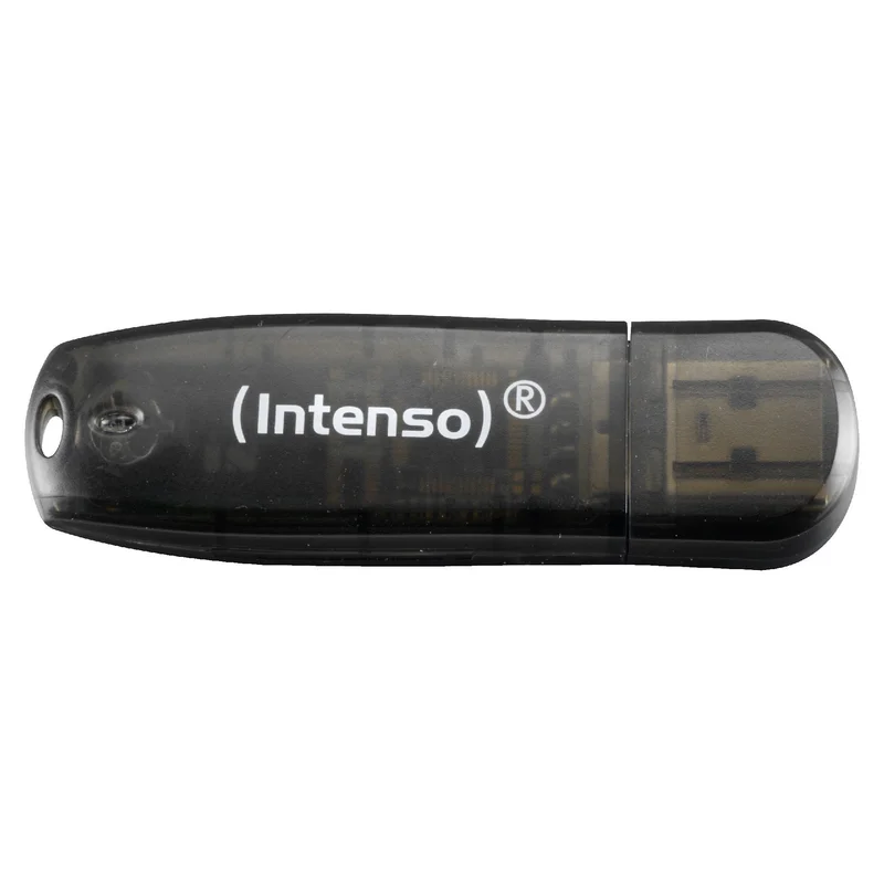 STICK 16GB 2.0 Intenso Rainbow Line schwarz