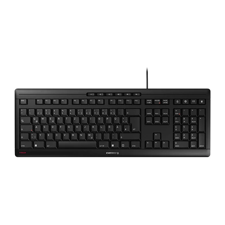 Cherry Stream JK-8500 USB Black QWERTZ DE