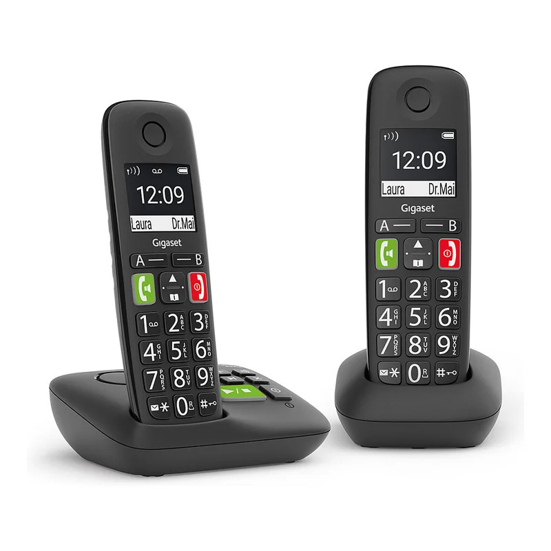 Gigaset E290A Duo - Schnurlostelefon - Anrufbeantworter mit Rufnummernanzeige