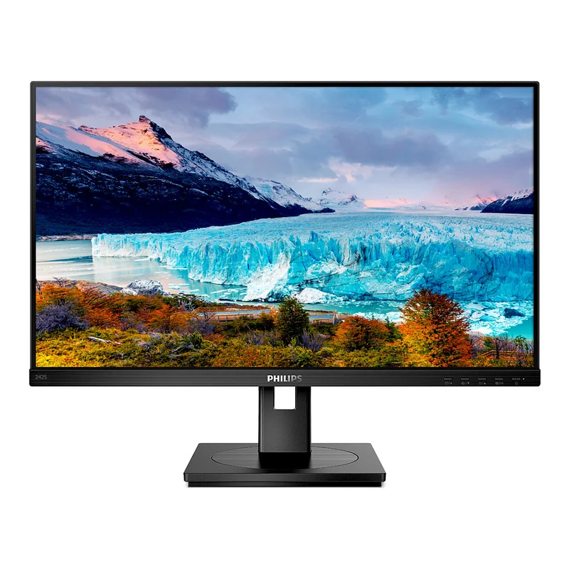 61cm/24'' (1920x1080) Philips S-Line 242S1AE 16:9 4ms HDMI DVI VGA DisplayPort VESA Pivot Speaker Full HD Black