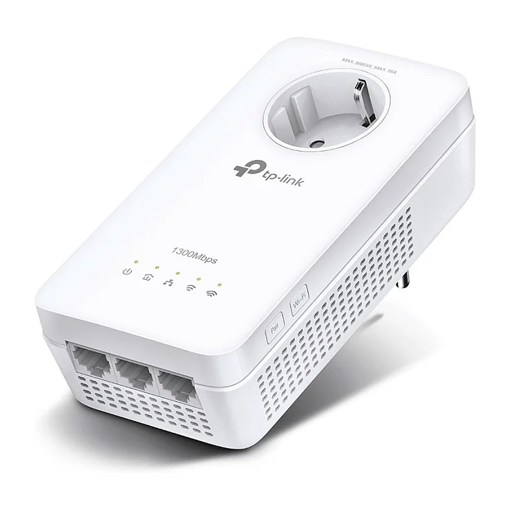 INTD TP-LINK Powerline WPA8631P AV1300-AC1200-Gigabit-WLAN-Powerline mit Steckdose