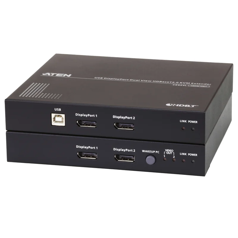 CE 924 - Remote-Einheit und lokale Einheit - KVM-/Audio-/USB-/serieller Extender - USB, RS-232, DisplayPort, HDBaseT 2.0