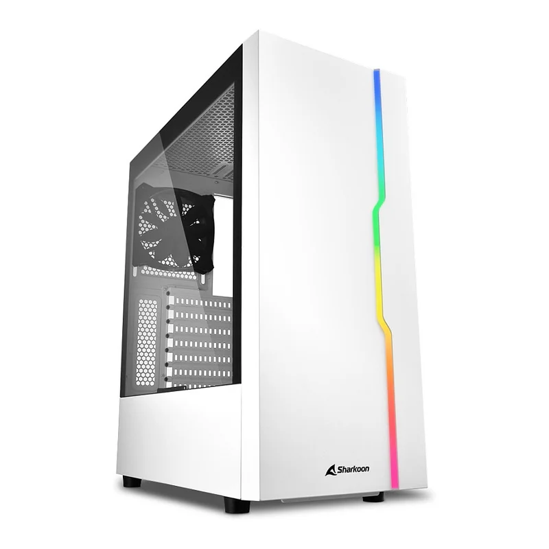 Midi Sharkoon RGB Slider white