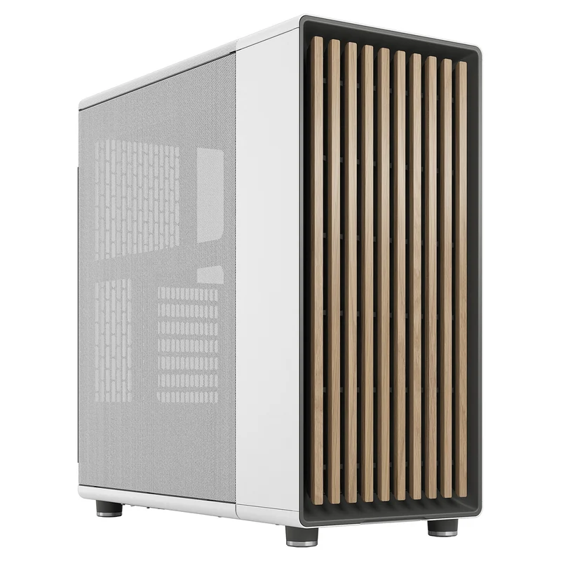 Midi Fractal Design North Chalk White Window Mesh
