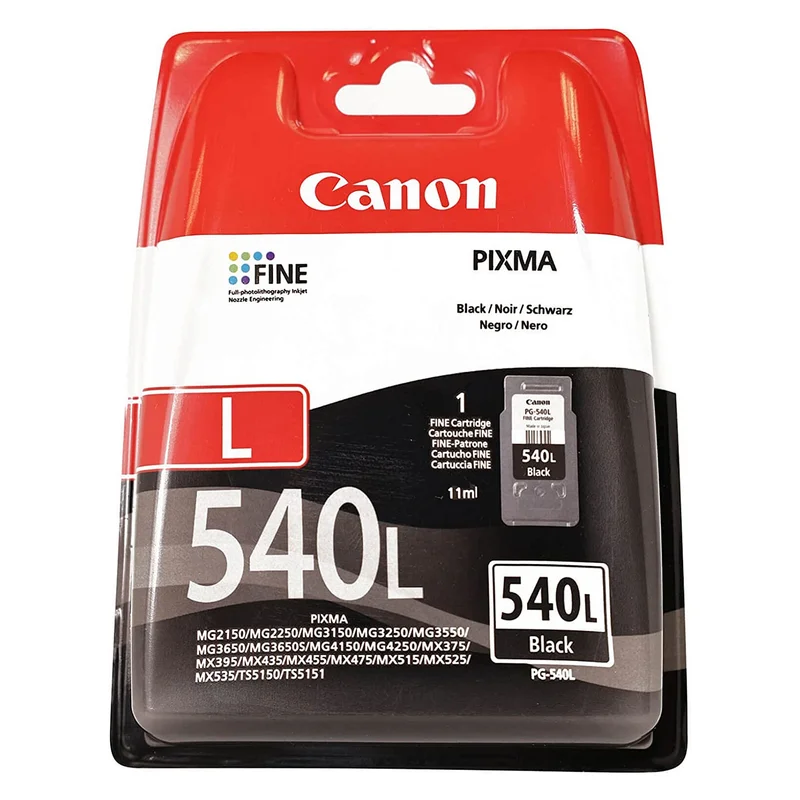 Canon Tinte PG-540L 5224B001 Schwarz bis zu 300 Seiten gemäß ISO/IEC 24711