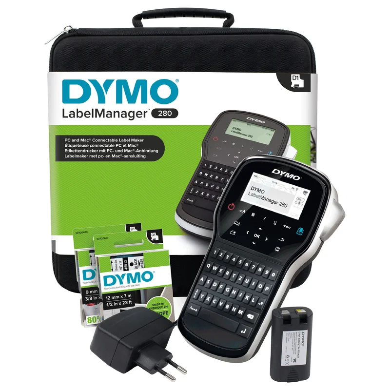 Dymo Beschriftungsgerät LabelManager 280 Tastatur QWERTZ KofferSet