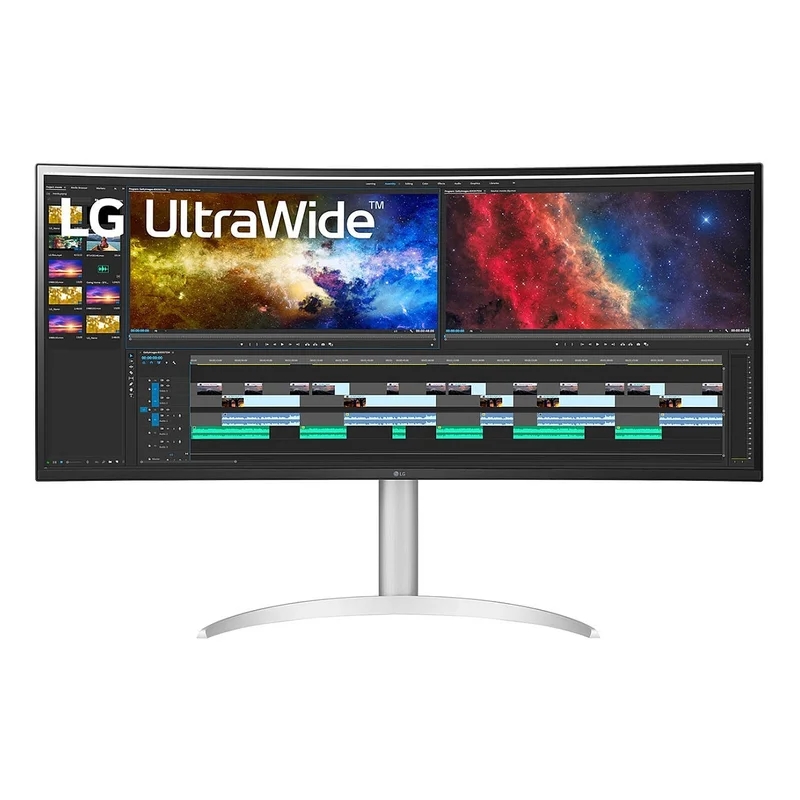 96,5cm/38" (3840x1600) LG UltraWide 38BQ85C-W 21:9 UWQHD IPS Curved 5ms 75Hz HDMI DP USB-C Speaker White