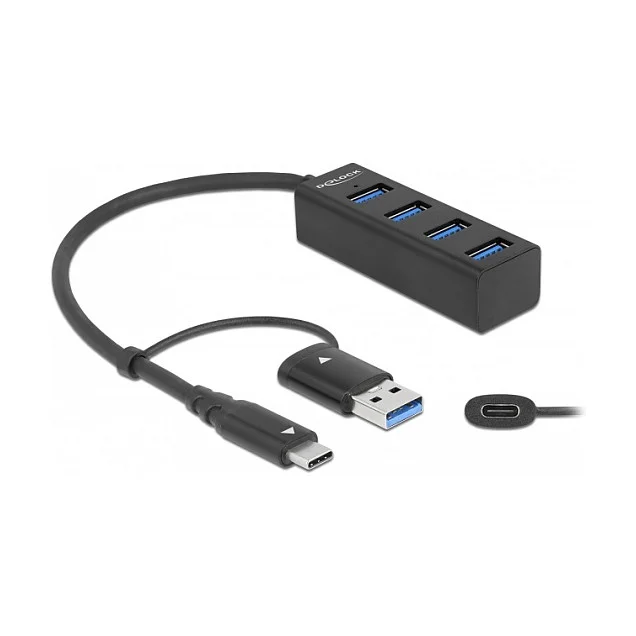 4 Port USB 5 Gbps Hub mit USB Type-C™ oder USB Typ-A Anschluss
