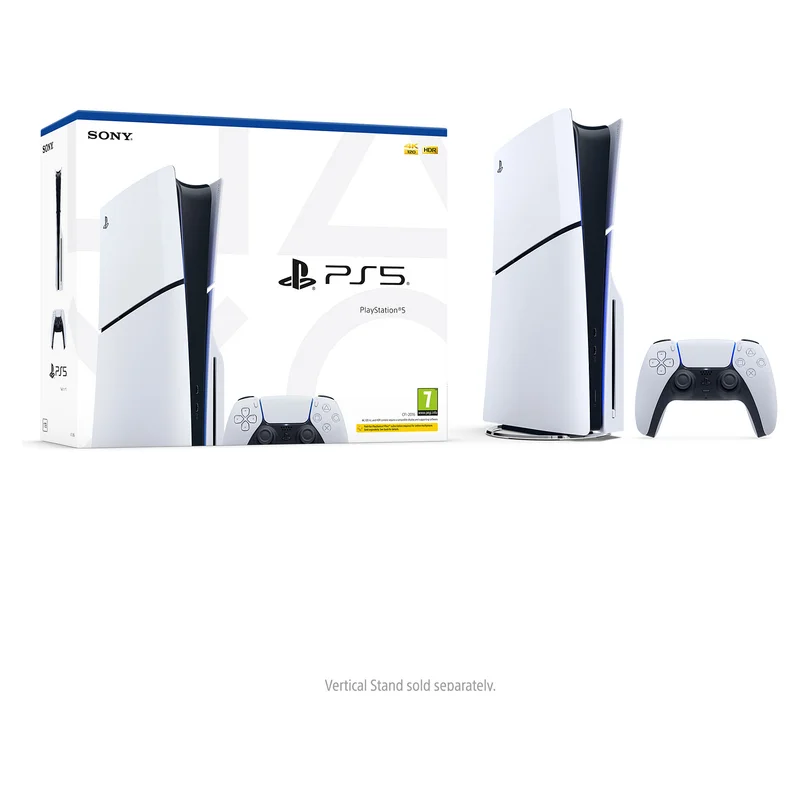Sony PlayStation 5 Slim Disc 1 TB SSD 8K HDR White