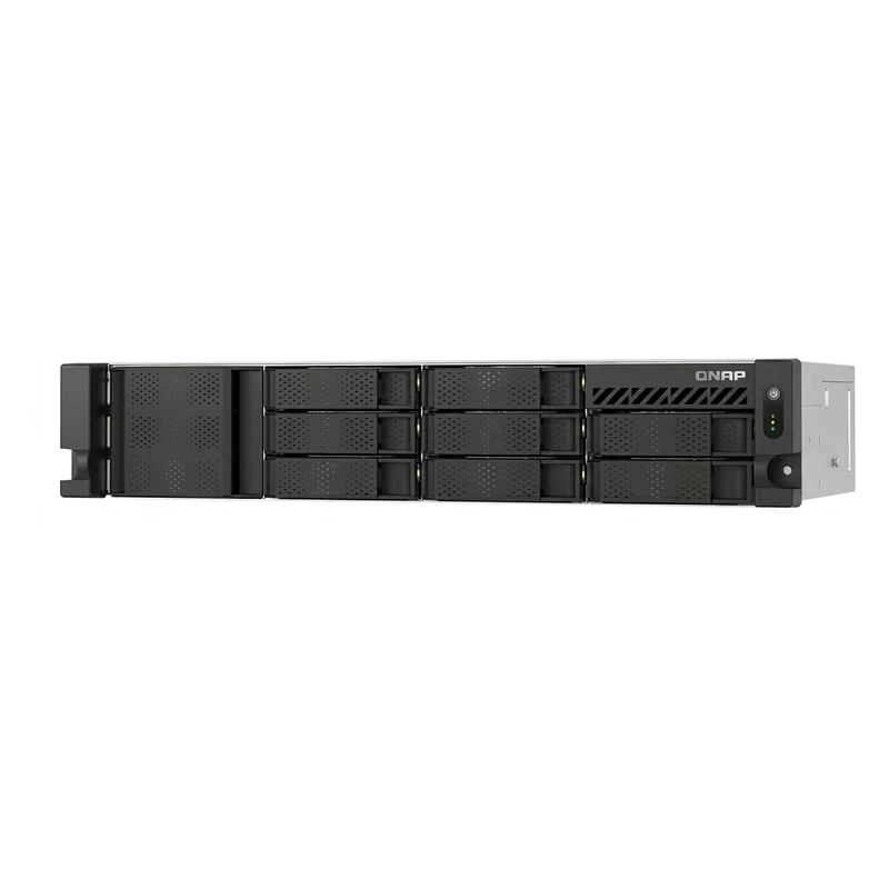 NAS QNAP TS-855eU-8G 8-bay short depth rackmount NAS Intel Atom C5125 8C 2.8GHz 8GB RAM 2x2.5GbE 2xM.2 2280 2xPCIe Gen3 PSU