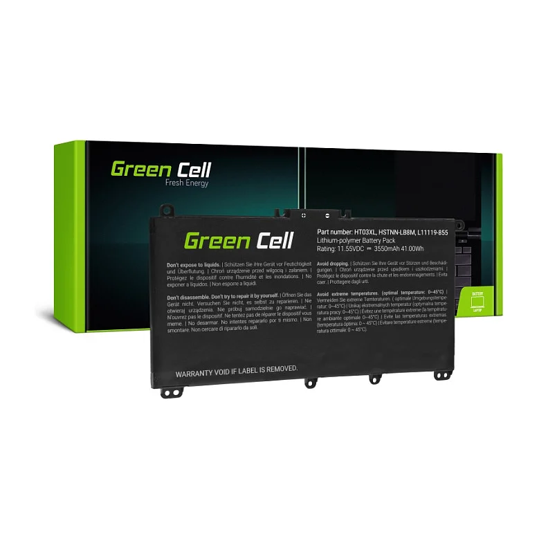 Green Cell Laptop Akku HT03XL L11119-855 für HP / 11.55V 3400mAh