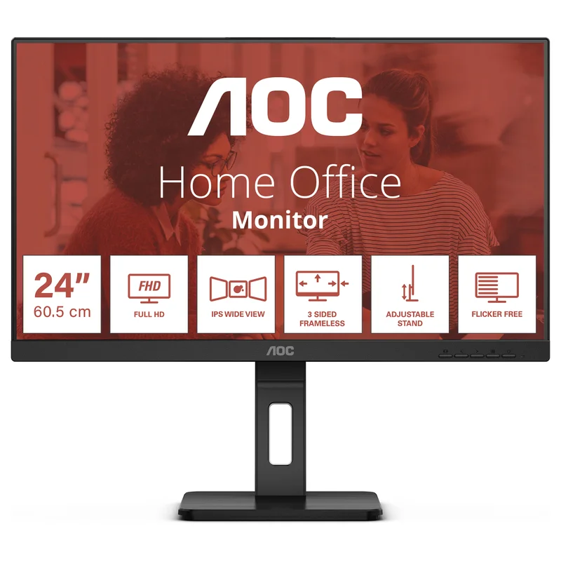 60,5cm/ 24" AOC 24E3QAF Full HD IPS 4ms HDMI VGA DP LS Black