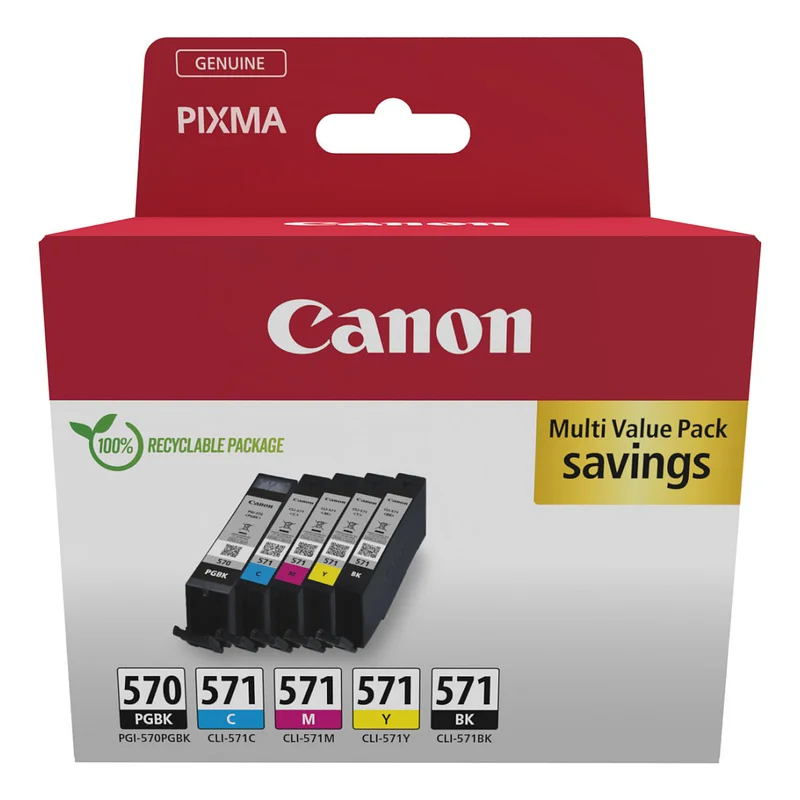 Canon Tinte PGI-570/CLI-571 0372C006 5er Multipack (PGBK/BKMCY)