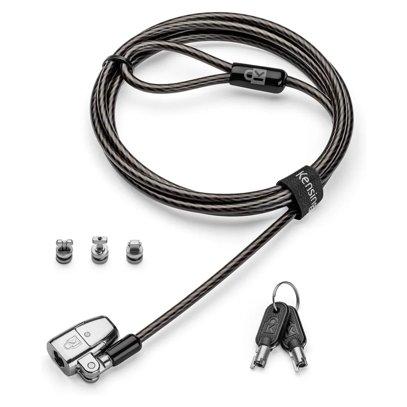 Kensington ClickSafe 2.0 Universelles 3-in-1 Laptopschloss T-Bar Nano & Wedge-Shaped