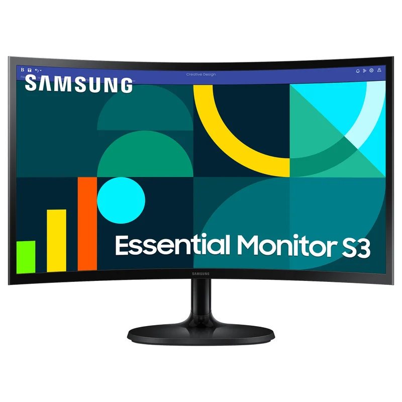 61cm/24" (1920x1080) Samsung S24D364GAU 16:9 Essential Full HD 4ms Black