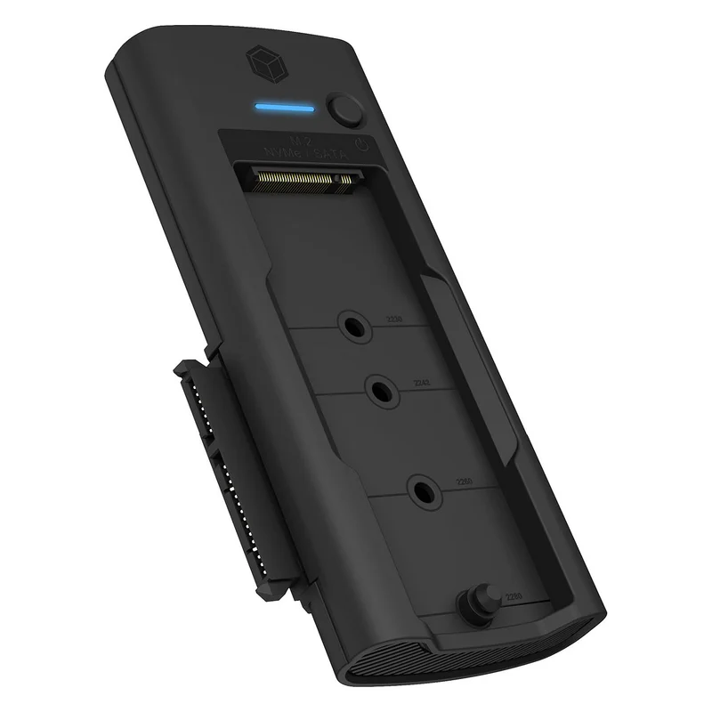 ICY BOX IB-180MS-C31 USB-C/USB-A 3.2 DockingStation für M.2 NVMe SSD und 3.5"/2.5" SATA HDD