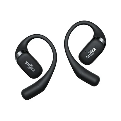Shokz OpenFit Black Bluetooth Wireless Bone Conduction Headset