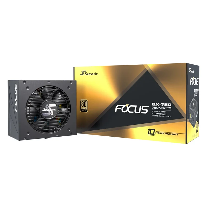 750W Seasonic FOCUS GX-750 ATX 3.1 80+ Gold