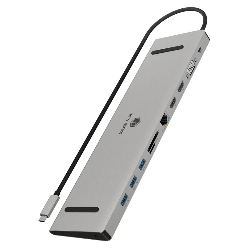 ICY BOX IB-DK2106a-CPD USB-C 11-in-1 PD 100W DockingStation