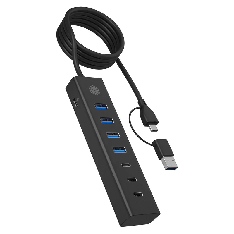 ICY BOX IB-HUB1737-C3 USB-C/USB-A 3.2 HUB 7-Port 4xUSB-A 3xUSB-C