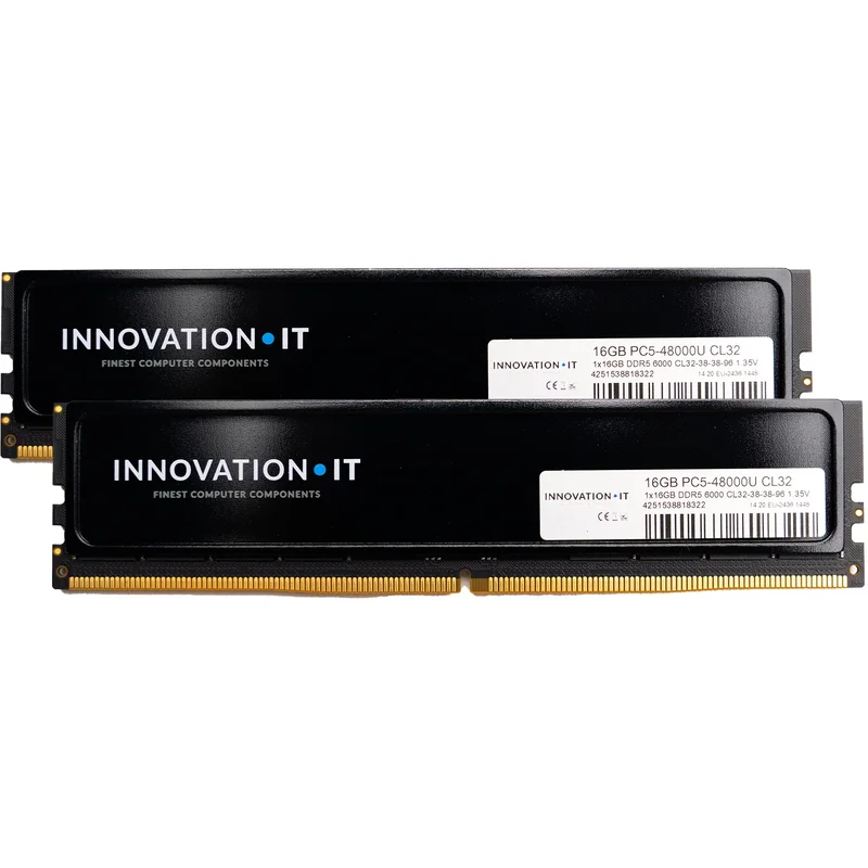 6000 32GB Innovation IT (Kit 2x16GB) CL32 1.35V Heatspreader (CL32-38-38-96)