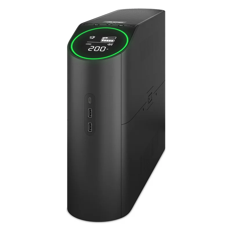 APC Back-UPS Pro Tower 2200VA 1320W 4xSchuko 2xIEC C13 Ausgänge RGB Beleuchtung