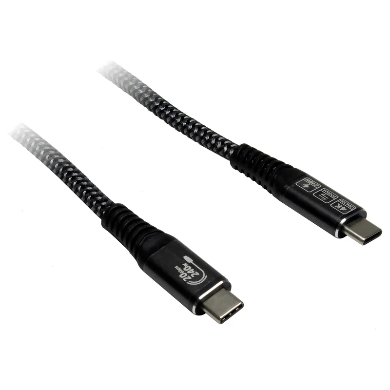 Inter-Tech AC Kabel USBC-3.2Gen2x2, 240W - 1,5m