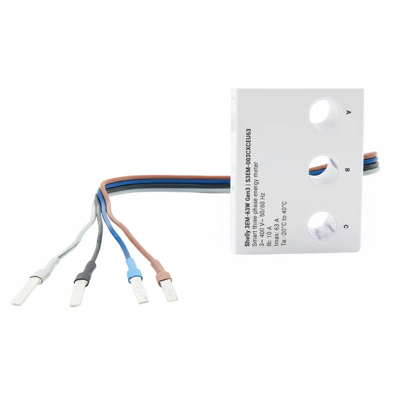 Shelly Relais "3EM-63W Gen3" Stromzähler
