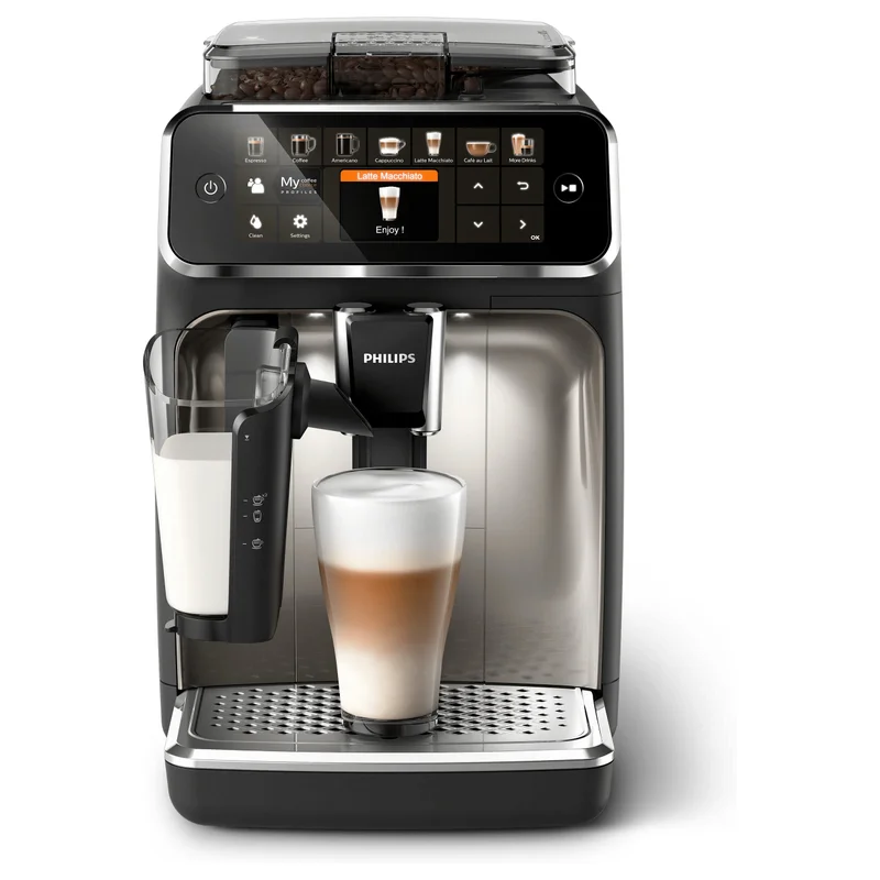 Philips 5400 Series EP5447/90 Kaffeevollautomat , Schwarz, Chrom