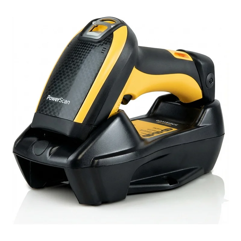 SCA Datalogic Barcode-Scanner PowerScan PM9100 USB RS232 KBW 1D 433MHz IP65