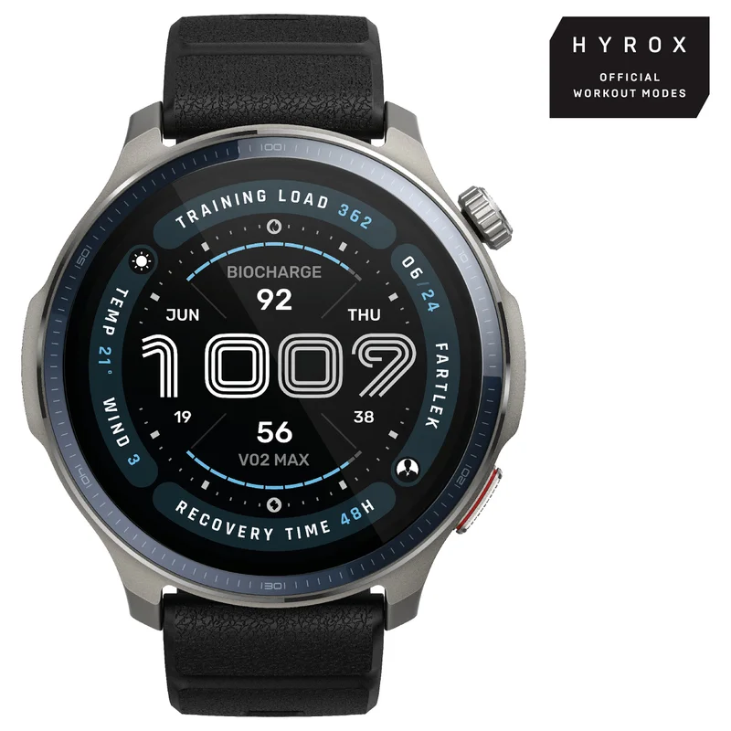 Amazfit Balance 2 48mm Black Smartwatch HYROX-Modus