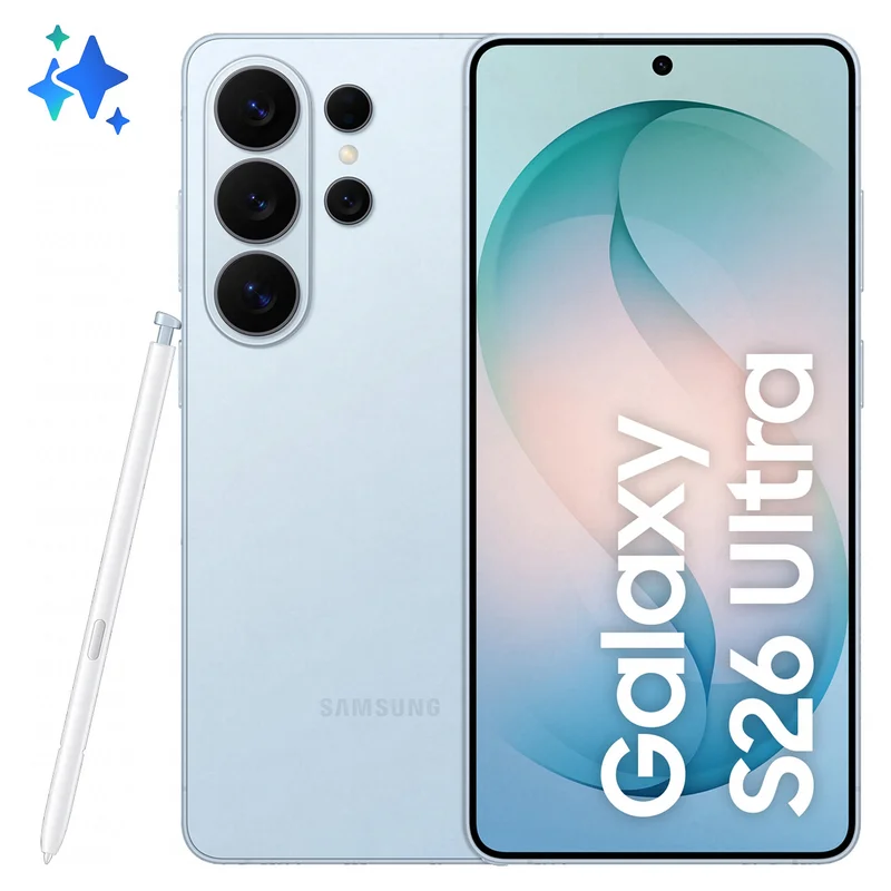 Samsung Galaxy S26 Ultra 512GB Sky Blue 17,49cm (6,9") OLED Display, Android 16, 200MP Quad-Kamera
