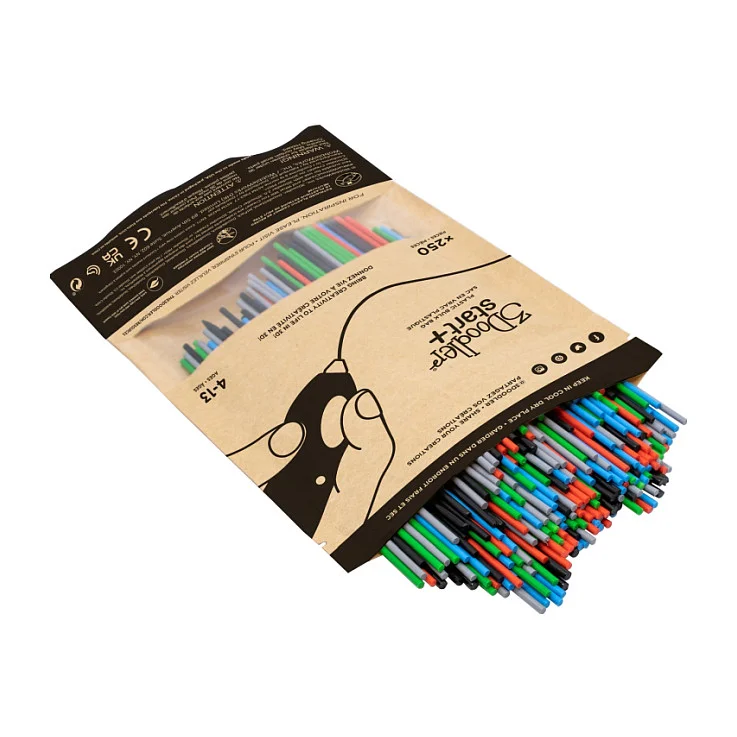 3Doodler Filament / Start+ / 250 / rot, blau, grün, grau, schwarz / Primary Pow Mix