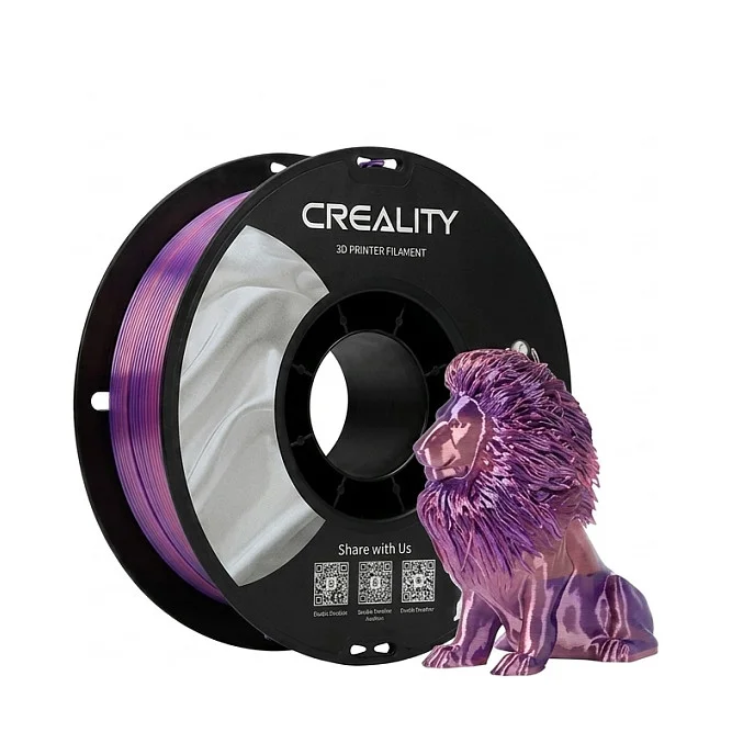 Creality CR-Silk PLA Filament Rosa/Lila, 3D-Filament (1 kg, 1,75 mm, auf Rolle)