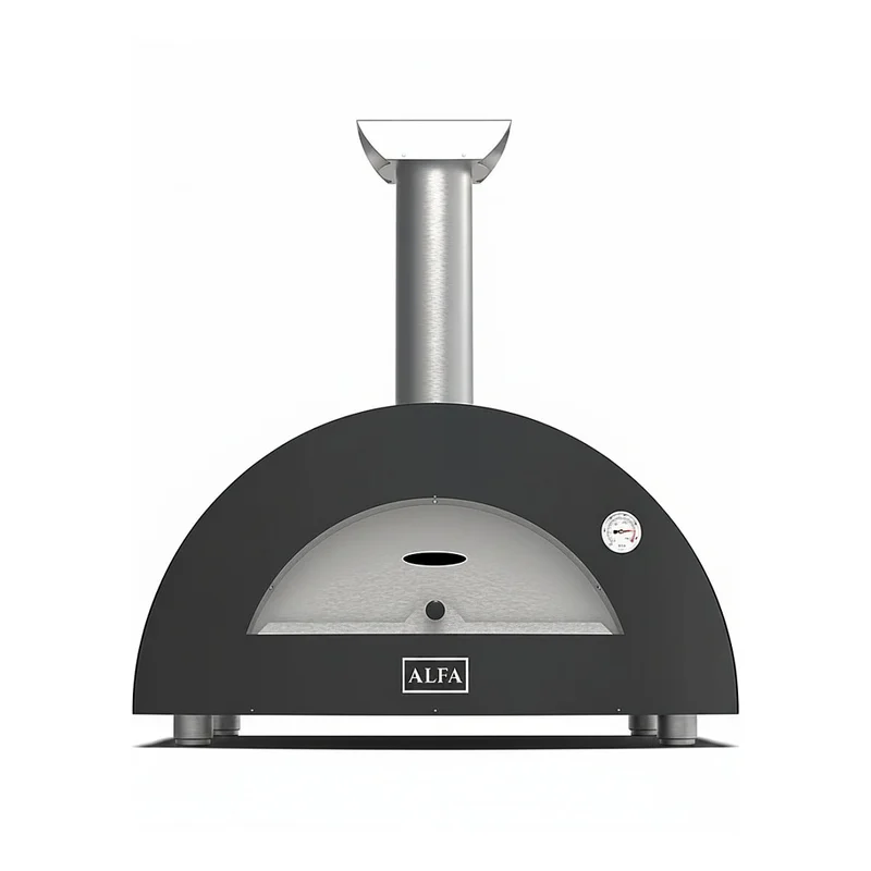 Alfa Forni Moderno 2 Pizze Holz Schiefer Grau