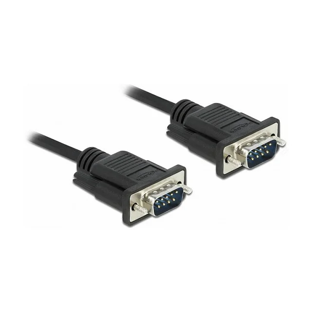 RS-232 Kabel Seriell D-Sub 9 Stecker zu Stecker mit schmalem Steckergehäuse 10 m