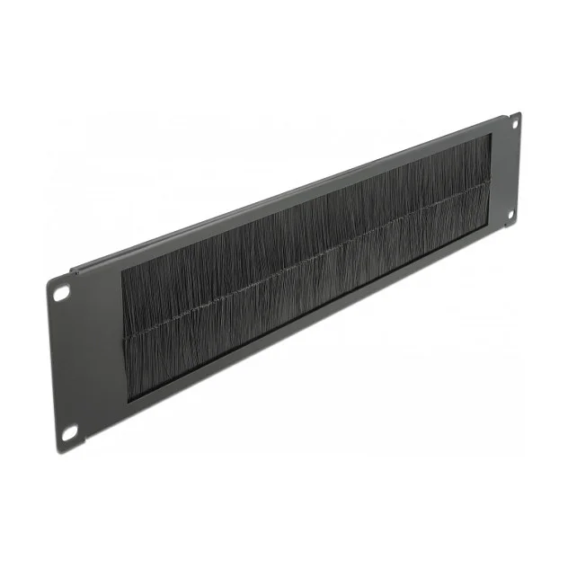 19" Kabelmanagement Bürstenleiste 2 HE schwarz