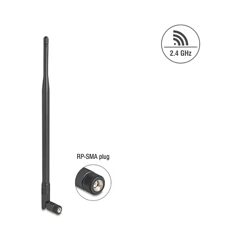 WiFi 2,4 GHz Antenne RP-SMA Stecker 7 dBi omnidirektional mit Kippgelenk schwarz