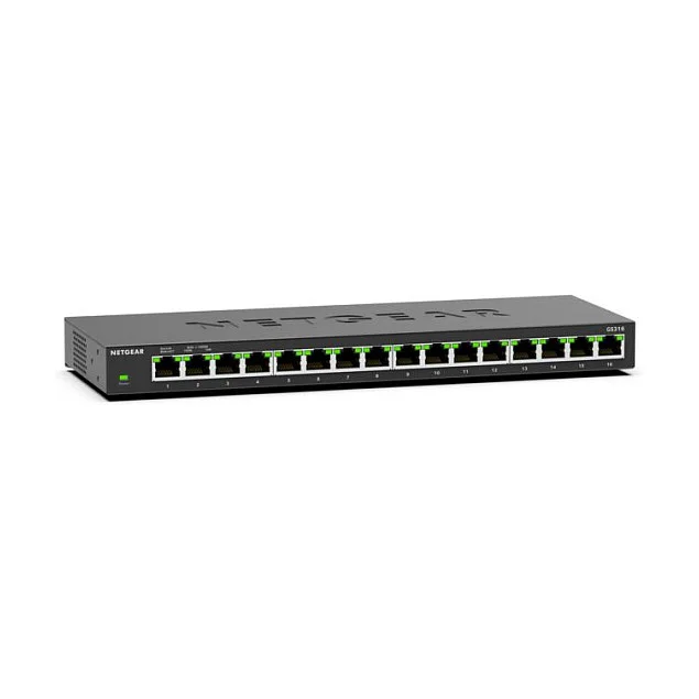 NETGEAR GS316v3 - Switch - unmanaged - 16 x 10/100/1000 - Desktop, wandmontierbar