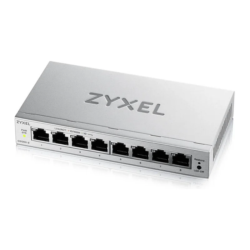 Zyxel GS1200-8V3 8 Port Smart Managed Gb Switch
