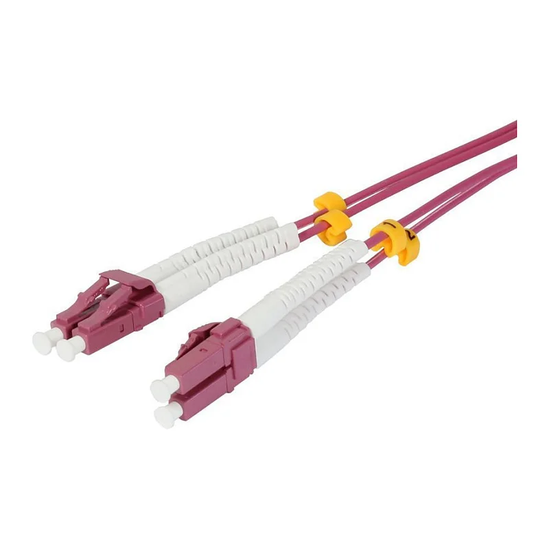 Synergy21 LWL-2-Faser-Patchk. 1,0mtr.LC-LC, 50/125um,OM4, AD=2mm, flexible Knickschutztülle,