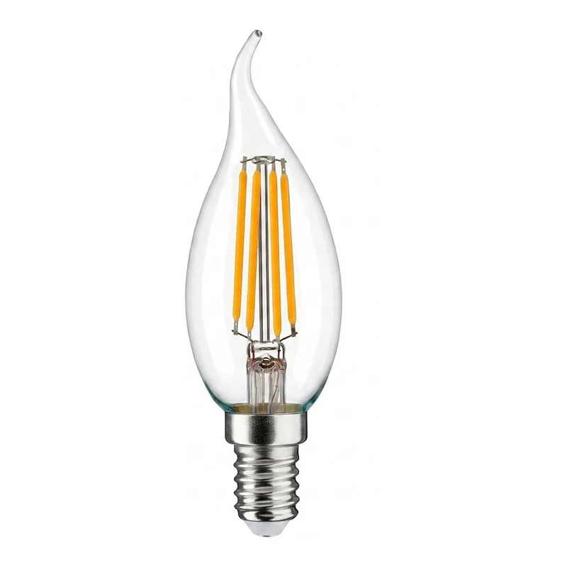 Synergy 21 LED Retrofit E14 Kerze milchig geschweift 4,5W ww dimmbar