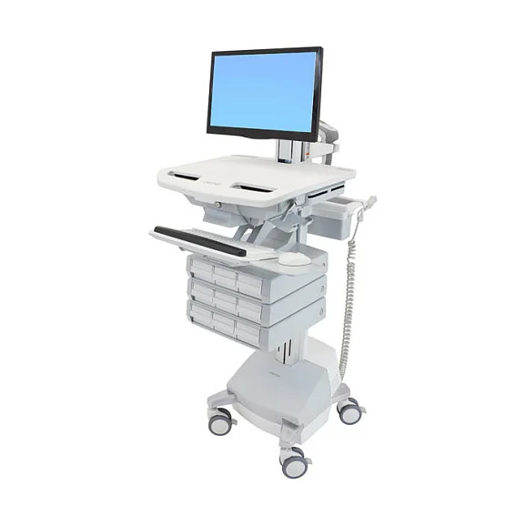 ERGOTRON StyleView Wagen mit LCD-Gelenk SLA-Antrieb 9 Schublade
