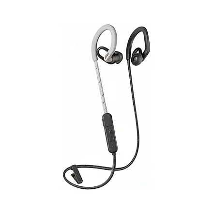 Poly BackBeat Fit 350 - Kopfhörer - Ohrbügel - im Ohr - Sport - Grau - Weiß - Binaural - Schweißresistent - Wasserfest