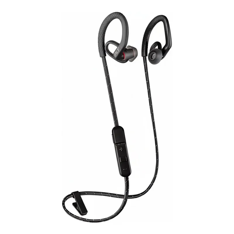 Poly BackBeat Fit 350 - Kopfhörer - Ohrbügel - im Ohr - Sport - Schwarz - Grau - Binaural - Schweißresistent - Wasserfest