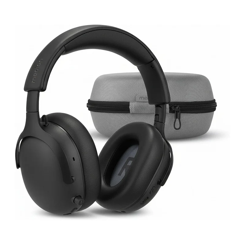 Medion LIFE HX-1 Plus Over Ear-Kopfhörer schwarz
