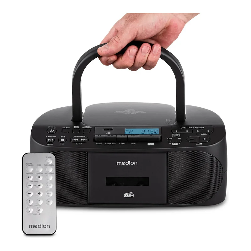 MEDION® LIFE® DRX-1 Plus Boombox schwarz