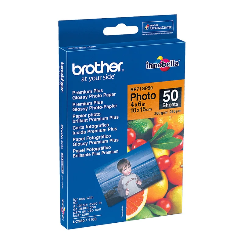 Brother Fotopapier A6 50 Blatt (bis 6000 dpi) 260g/m