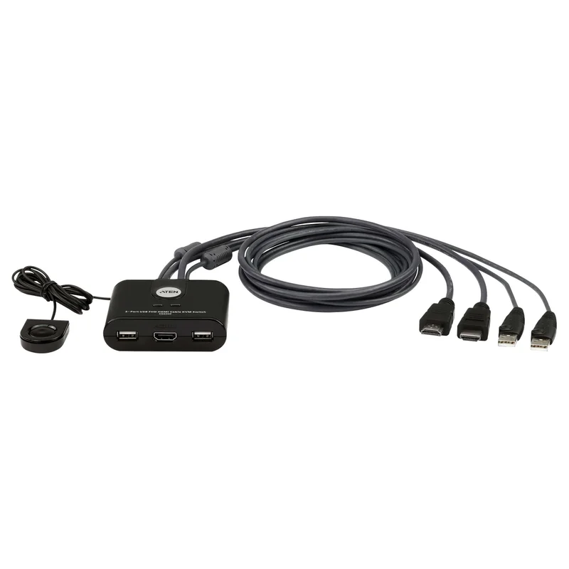 ATEN KVM Switch CS22U-HF 2 Port USB/HDMI Kabel