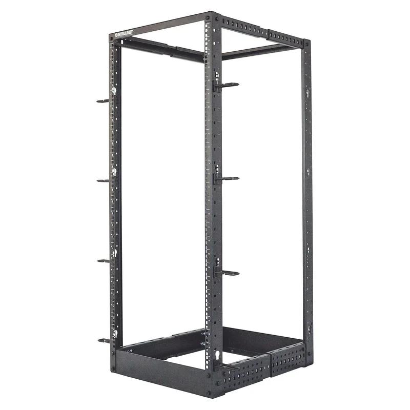 INTELLINET 19" 4-Pfosten Laborgestell 26HE Flatpack. schwarz